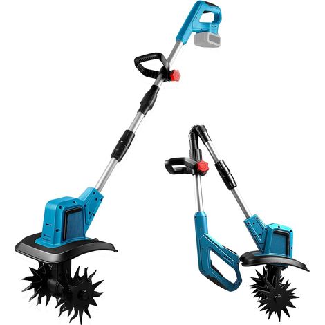 Motobineuse sans Fil pour Batterie 18 V, 21V Motobineuse Electrique sans Fil, 550W Moteur sans Balais, 20cm Largeur et 15cm Profondeur, pour Jardins et Cours (sans Batterie) (1/5)