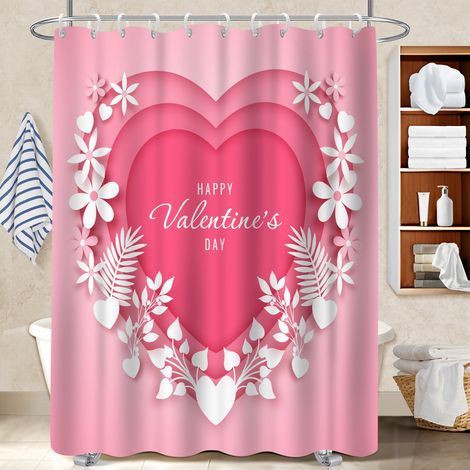 Rideau de bain imprimé polyester 180x180 poids aux ourlets rideau étanche pour loft industriel (1/5)