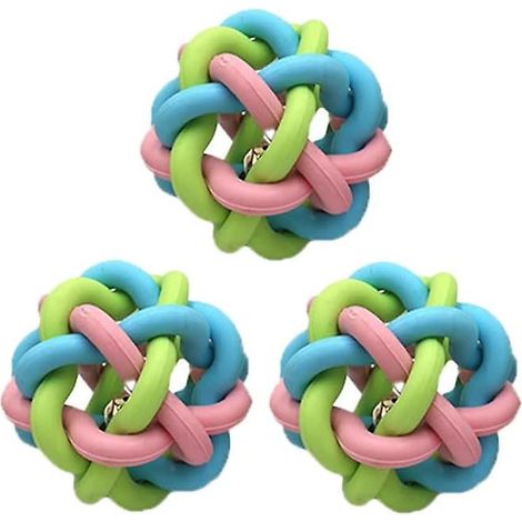 Set interaktiver TPR-Gummispielzeuge für kleine und mittelgroße Hunderassen - 3 Stück (6,5 cm) (1/5)