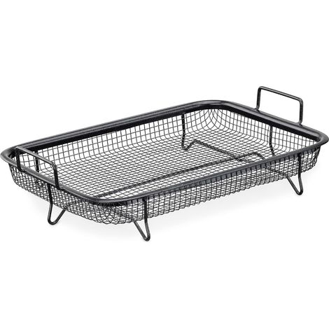 Panier à griller antiadhésif pour four - Grille antiadhésive idéale pour frire sans huile, rôtir des nuggets, de la viande, du poisson ou des légumes - Panier à frire (1/5)