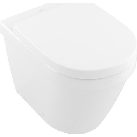 Architectura, Cuvette à fond creux, 370 x 540 mm, Ovale, DirectFlush, modèle sur pied, pour installation près du mur, sortie horizontale, sortie verticale possibleavec coude vario, En porcelaine sanit
