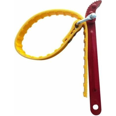 Clé en caoutchouc en caoutchouc réglable Clé de tuyau de tuyau de tuyau de tuyauterie, clé à bretelles de filtre à huile, (1/5)