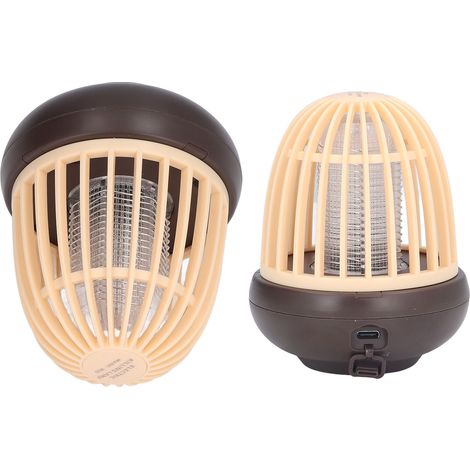 Ampoule anti-moustiques USB rechargeable par USB, lampe anti-moustiques électrique inodore pour l'extérieur, idéale pour le salon, la cuisine, la chambre ou le bureau. (1/5)