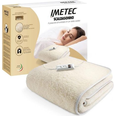 Imetec 16799 Heizdecke 55 W Weiß Wolle (1/2)