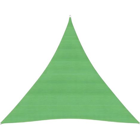 Voile toile d'ombrage parasol 160 g/m² PEHD 3,6 x 3,6 x 3,6 m vert clair (1/5)