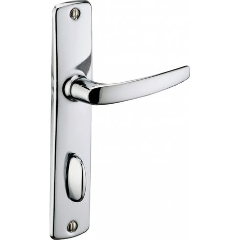 THIRARD - Ensemble de poignées pour porte intérieure Abbeville à condamnation clé, carré 7mm, entr'axes 165mm, chromé - THIRARD (1/3)