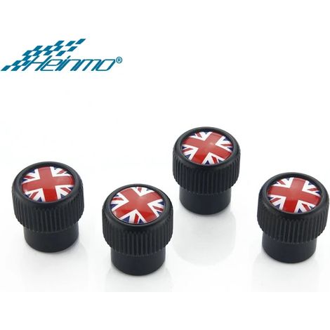 (Style 2 Red Jack) Bouchons de valve de roue compatibles avec MINI Countryman R60 F60, Clubman F54 R55 et MINI Cooper R56 F56 F55 R57 R58 R59 R61 (1/5)
