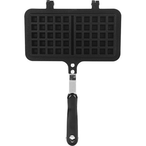 Doppelkopf-Waffeleisen für den Haushalt, Gasküche, antihaftbeschichtet, Waffelform, Pressplatte, Backwerkzeug (1/5)