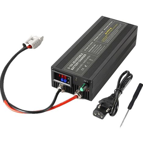 Chargeur de batterie au lithium, 12V, courant réglable, 60A Anderson Multi, prise EU (1/2)