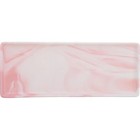 Plateau de Rangement et Facile à Nettoyer Effet Marbre Multi-Usage en Céramique Près Lavabo pour Salle de Bain pour Cosmétiques et Accessoires'-'-