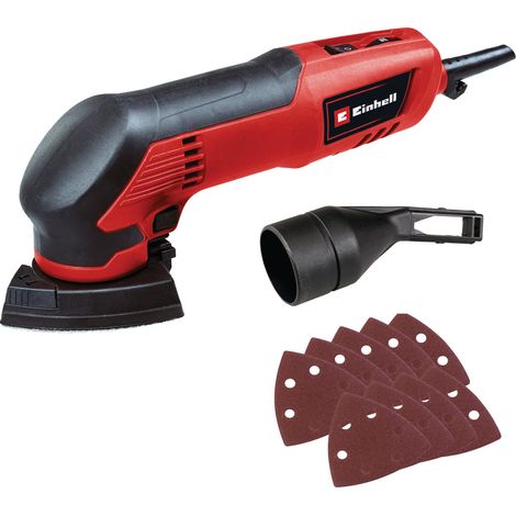 Einhell Ponceuse Delta TC-DS 20 E (adaptateur d'aspiration de poussière 36 mm et et 9 feuilles abrasives)