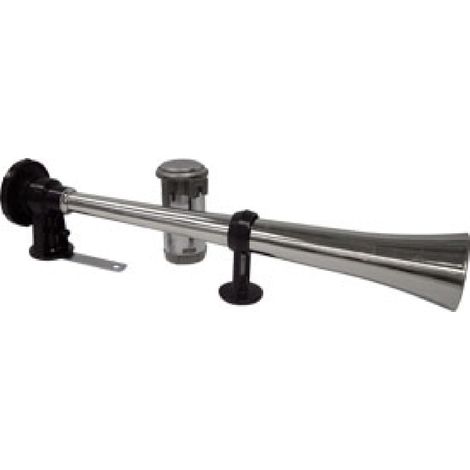 Klaxon chrome 1 trompe 47CM + compresseur air 24V [610284]