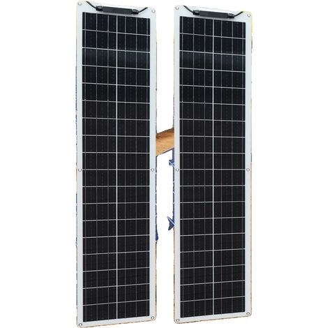 Panneau Solaire, Design Flexible, Haute Efficacité, kit blanc 100w (1/2)