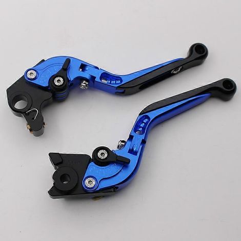 Pour motos KTM ADVENTURE 1050, klaxon de frein modifié, levier de poignée en alliage (bleu) (1/4)