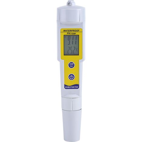 Testeur pH numérique portable avec sonde étanche IP65, mesure précise du pH et de la température pour piscine, aquarium et hydroponie, écran LCD rétroéclairé (1/5)