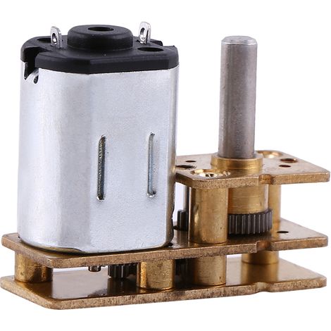 1 boîte de vitesses à engrenages métalliques pour micromoteur électrique CC 6 V 100 tr/min (1/5)