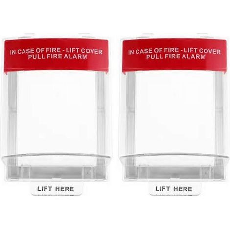 Couvercle de protection pour interrupteur d'urgence incendie, boîtier transparent étanche à la pluie pour alarme incendie manuelle, boîtier du bouton d'urgence manuel (1/5)