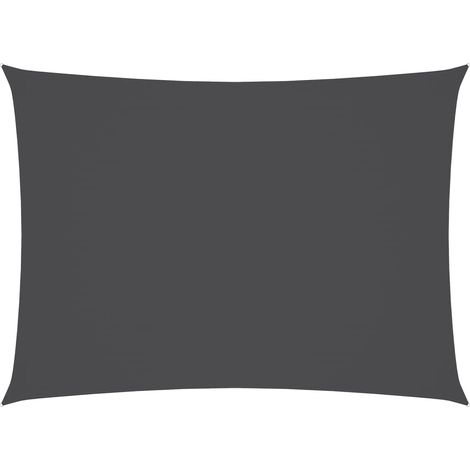 Voile de parasol,Voile d'ombrage,Toile d'ombrage tissu oxford rectangulaire 2,5x4 m anthracite CFW59748 (1/5)