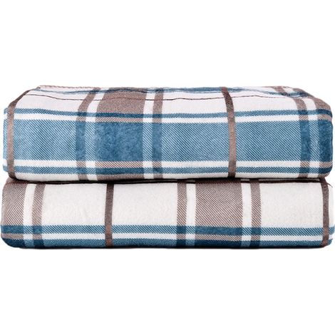 Couverture Chauffante Électrique - 150 x 70 cm - Tissu Velours Brossé Non Tissé - Protection Contre la Surchauffe - 2 Niveaux de Chaleur - Usage Intérieur Bureau - 1 Pièce (1/5)