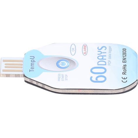Enregistreur de température alimentaire portable, enregistreur de données de température avec rapport PDF, alimentation USB (1/5)