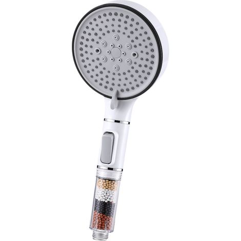 Shower Head - Filter - 6 Water Modes - Universal 1/4 Inch Thread - For Bathroom Kitchen - 1 Piece (1/3)