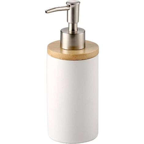 Bardusch-400ml Distributeur de Savon en céramique, Style Nordique, Distributeur Savon Liquide idéal pour la Cuisine et la Salle de Bains (1/5)