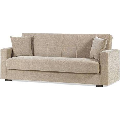 DIVANO PRONTO LETTO NORA 3P LUMOS BEIGE