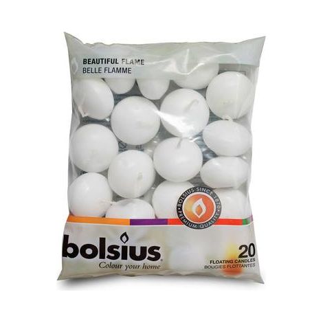 Floating Candle Bag 20Pz White BOLSIUS (1/3)