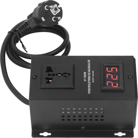 Régulateur de tension électronique 10 000 W à thyristors, convertisseur élévateur/abaisseur, transformateur, prise UE 220 V (1/5)