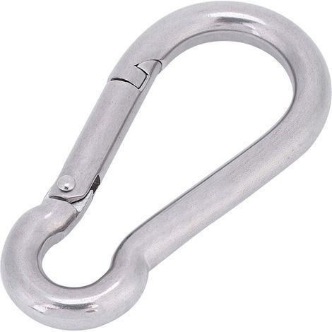 Mousqueton en alliage d'aluminium 7.7x4.2cm, crochet de suspension type D pour accrochage sécurisé - Accessoire montagne, randonnée et quotidien (1/5)