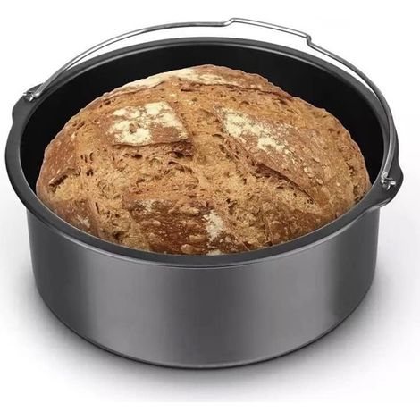 1 Moule à gâteau rond, antiadhésif, charnière, poignées, pour Cookeo 6-8 pouces, pâtisserie (1/5)
