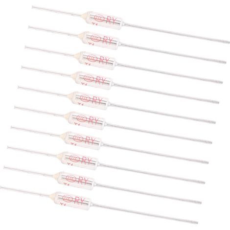 10 pièces thermofusibles de coupure boîtier en métal 250VAC 10A fusible à température TF 72-250°C 115°C (1/5)
