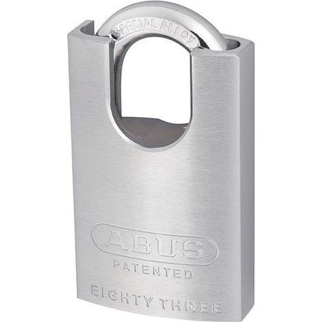 ABUS 53928 83/50mm Chrome Plated Brass Padlock Hardened Closed Shackle