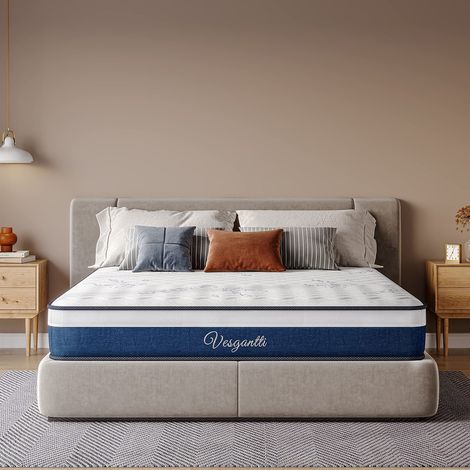 Matelas Tight Top Vague Mémoire Ressorts 7 Zones 26cm 80x200 (1/5)