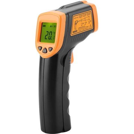ThermomèTre Infrarouge NuméRique, AR320 Sans Contact Avec éCran LCD L-Aser ThermomèTre Infrarouge NuméRique 32 ℃ 380 ℃ Un Testeur De Bouton 0.5s Rapide Pour RéPondre à La TempéRature (1/5)