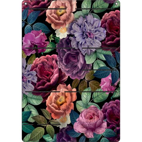 Organizer da parete in feltro Bertoni Enigma 45×65 cm - antracite, 8 tasche, stampa HD, decorativo e pratico (1/5)