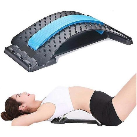 Appareils de massage du dos, extenseur de fitness Magic Stretcher, support d'étirement, coussin de relaxation lombaire, extenseur de dos, extenseur lombaire, pour les muscles (1/5)
