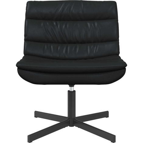 Chaise pivotante Noir 63 x 75 x 76 cm PU brillant (1/5)