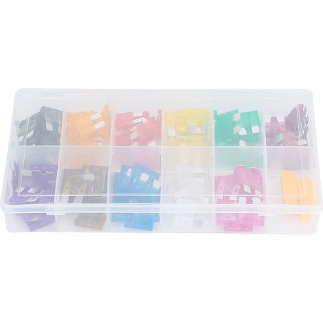 Kit de 110 fusibles automobiles (2A/3A/5A/7,5A/10A/15A/20A/25A/30A/35A/40A) - Accessoires de remplacement pour véhicules (1/5)