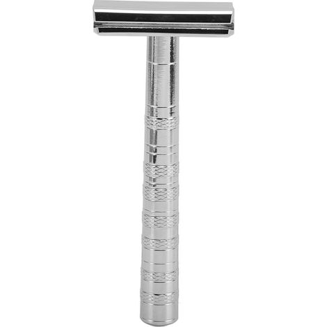 Outil Double Face avec Poignée pour Homme – Kit Barbe Lavable en Argent Brillant (Argent brillant) (1/4)