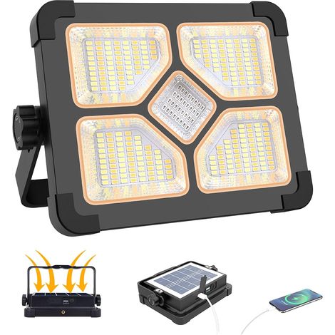 150W Projecteur LED Rechargeable Batterie 15000mAh (1/5)