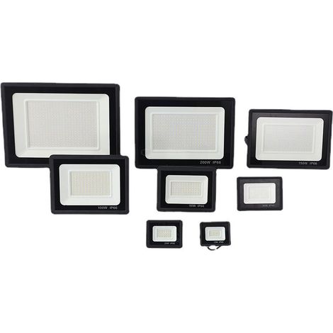 Lampe projecteur LED extérieure 100W IP66, spot étanche haute luminosité avec dissipation thermique en aluminium (1/3)
