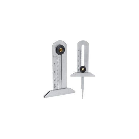 Reifenverschleißmessung, Edelstahl-Reifentiefenmesser, Reifensicherheitslineal, Reifenmessgerät 0–30 mm für Auto und Motorrad (1/5)