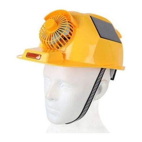 Casque Double ventilateur avec casque de scurit solaire lger pour la Construction et lamlioration de lhabitat BAC A GLACON (1/5)