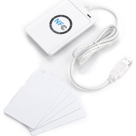 Lecteur-graveur de cartes à puce, graveur sans contact NFC RFID avec antenne intégrée pour (1/5)