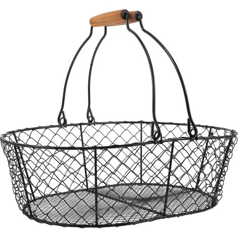 Cesta para leña con amplio interior de hierro y asa de gran capacidad que garantiza un calor continuo y un diseño moderno para chimenea y camping (1/5)