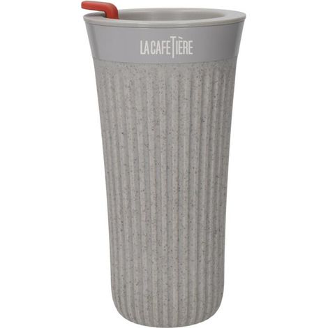 La Cafetière Tasse 'The Beanie' de Tasse à café réutilisable, mug isotherme de voyage de withComfortable Handleand ALeakproof A90% Recycled Coffee de Shell, 340ml