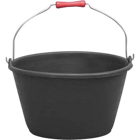 SAVAGE SECCHIO 16 L CON MANICO IN LEGNO NERO ALLUMINIO E PLASTICA SV16B