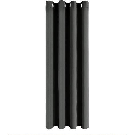 1 Pièce Rideau, Oeillets, Polyester, Occultant, Thermique, 140x225cm, Salon Chambre (1/5)
