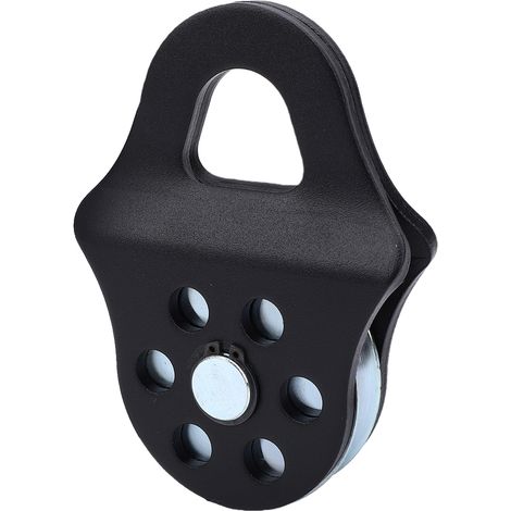 Poulie de remorquage de récupération robuste, bloc d'arrachage de treuil de 4 tonnes pour camion tracteur ATV UTV noir (1/5)